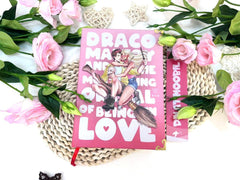 DMATMOOBIL – Draco Malfoy and The Mortifying Ordeal Of Being In Love, Limited Pink Hardcover Edition, Dramione Fanfic by isthisselfcare