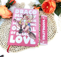 DMATMOOBIL – Draco Malfoy and The Mortifying Ordeal Of Being In Love, Limited Pink Hardcover Edition, Dramione Fanfic by isthisselfcare