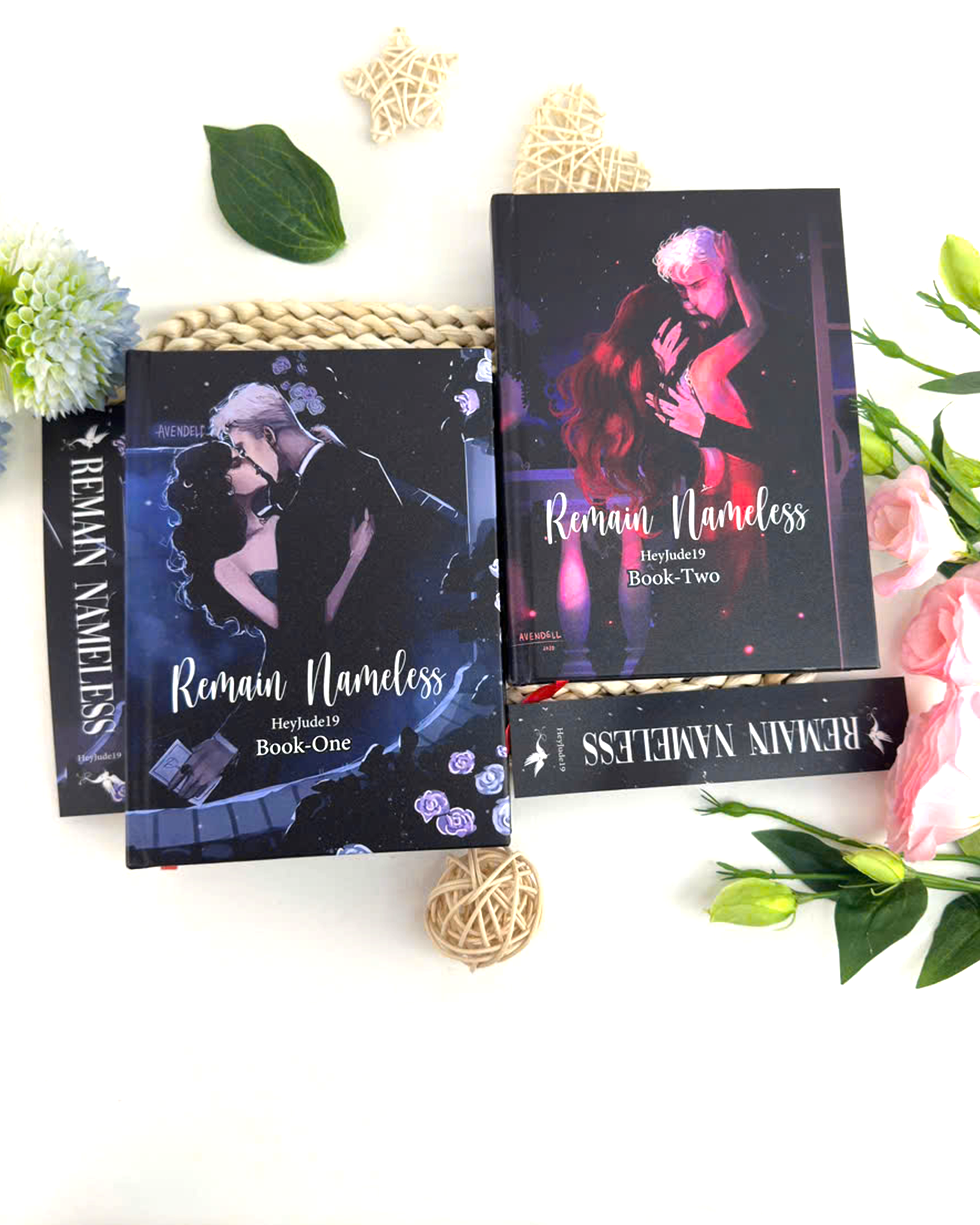 Remain Nameless Book Series by HeyJude19 – Hardcover Edition, Books One & Two (Complete Set)