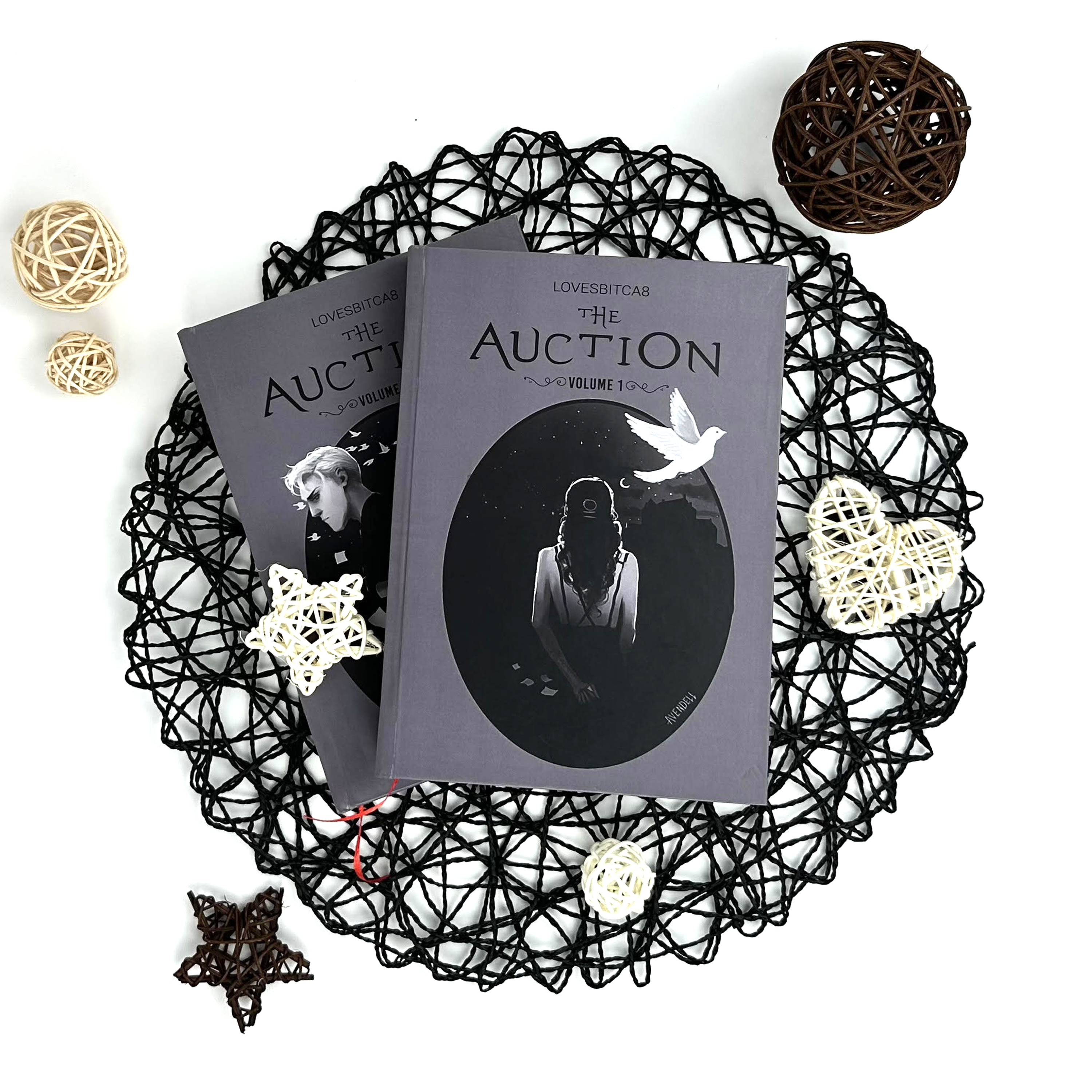 The Auction Book | Full 2 Volumes, Hard Cover (Rights and Wrong, #3). Dramione Fanfic. Exclusive Poster Gift Set Included