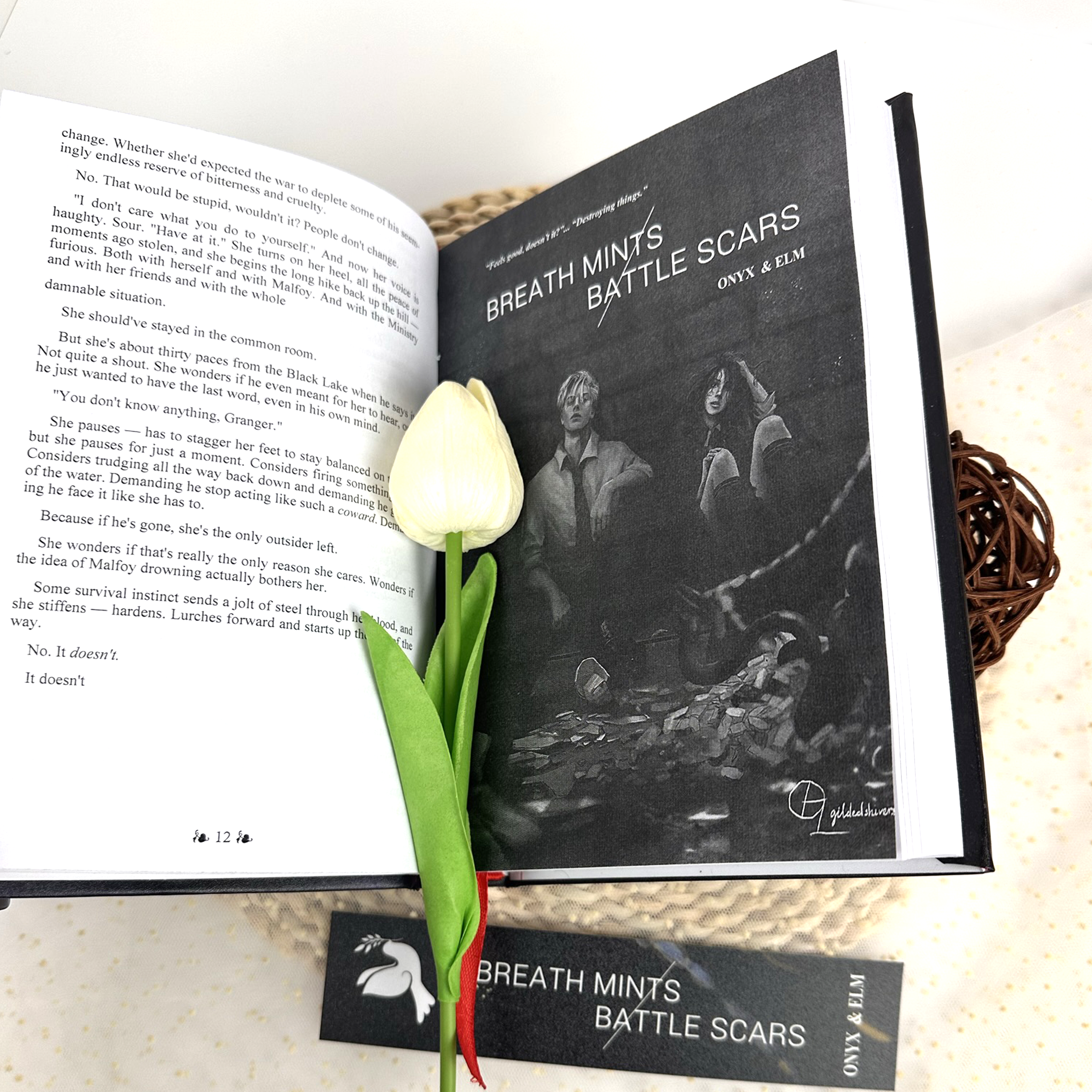 Breath Mints / Battle Scars Books, Deluxe Edition with Illustrations - Complete Series. Exclusive bookmark included